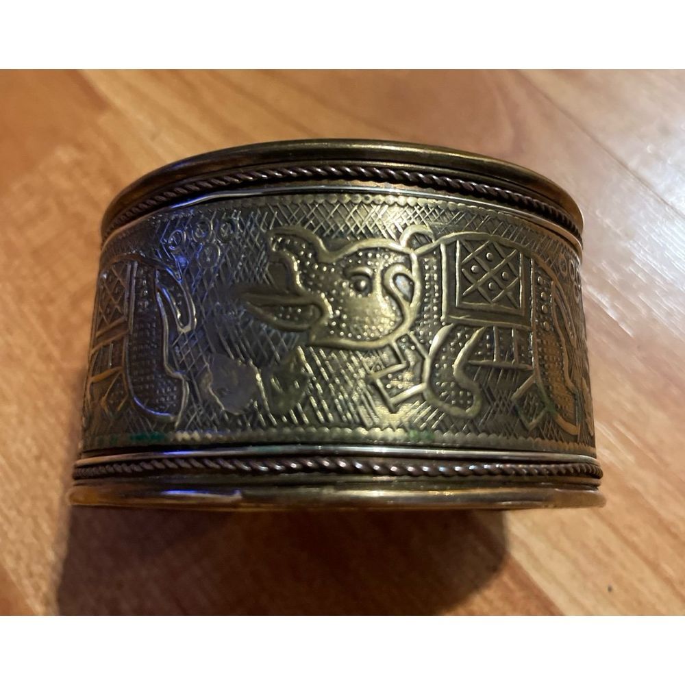 Vintage from India Brass Cuff Bracelet